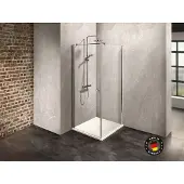 Dusbad Duschkabine/ Duschabtrennung Vital 2 Drehtür links + Duschwand rechts (Kombination)