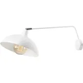 Licht-Erlebnisse Wandleuchte Metall E27 B: 27 cm Weiß