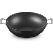 Le Creuset Wok Le Creuset Les Forgées Schwarz cm 32