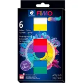 Staedtler FIMO professional 8043 Materialpackung "True Colours" im Kartonetui mit 6 Blöcken je 57g