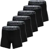 Under Armour Herren Boxershorts, 6er Pack - Performance Cotton Boxer Briefs- Solid 6 in, Stretch, Baumwollmischung