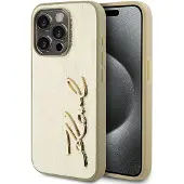 Karl Lagerfeld Wrinkled Pu Signature Logo Iphone 15 Pro Handyhülle