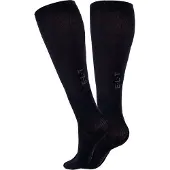 E.L.T Reitsocken Unisex Compression Reitstrümpfe Schwarz MW (39-42, weit)