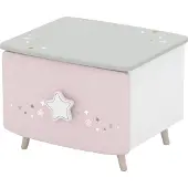 CBA Meubl Nachttisch weiß 44 x 39 cm - ETOILES