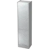 Hjh OFFICE PRO SIGNA R50 RE - Grau/Silber Rollladenschrank 5 OH Relinggriff Kunststoff