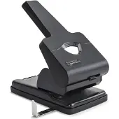 Rapesco 1631 Germ-Savvy Antibakteriell, HD865-P 2-fach-Kraftlocher, 63 Blatt Stanzkapazität, Schwarz
