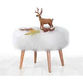 Hannah Home , Deer- FLF1135, Weiß, Klassische Sitzsäcke, 100% POLYESTER