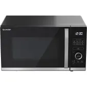 Sharp YC-QS254AE-B Mikrowelle, 900W Mikrowellenleistung , 10 Leistungsstufen, schwarz
