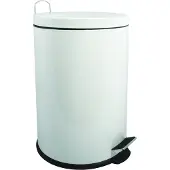 MSV 100024 Abfalleimer, Metall, 20 l, Weiß
