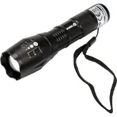 VOREL Taschenlampe 88555, 5W, 280lm, Zoom, 3 Leuchtmodi, Aluminium, 3xAAA batteriebetrieben