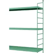 En.casa Modulares Wandregal Strängnäs 3er Set Pastellgrün