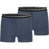 Normani 2er Pack Herren Merino Boxershorts Unterhose - 7692