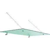 Längle Glas-System Längle AL-Sky Light Beschlags-Set Befestigungszubehör für Glasvordach Edelstahl
