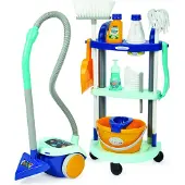 Ecoiffier Clean Home Reinigungswagen mit Staubsauger