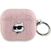 Karl Lagerfeld Kla3Pgchpp Airpods 3 Hülle Rosa/Pink Monogramm Choupette Kopf
