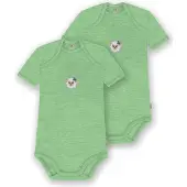Normani 2er Set Baby Merino Body Kurzarm „Tauranga" - 9289