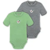 Normani 2er Set Baby Merino Kurzarmbody „Tihoi" - 9317