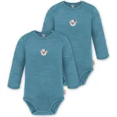Normani 2er Pack Baby Merino Body Langarm „Auckland" - 9369