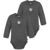 Normani 2er Pack Baby Merino Langarmbody „Tuai" - 9397