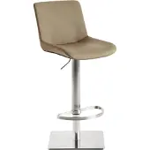 Mayer Bar-/Tresenhocker 1287 Gestell Edel- stahl , Sitzschale beige,