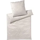 JOOP! Soft-Flanell-Bettwäsche Soft Checks Farbe cream Größe 155x220+80x80