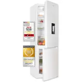Exquisit Kühl-Gefrierkombination KGC265-70-NF-WS-040C weiss | 251 L Volumen | Kühl Gefrierkombination No-frost | Türanschlag wechselbar | Kühlgefrierkombination freistehend