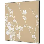 SHOWDOWN Textile Wanddekoration Japanische Kirschblüte Mehrfarbig Aluminium