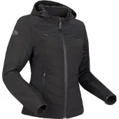 Segura Natcho Vented Softshell Mesh Damen Motorrad Textilacke, schwarz/grau, 48