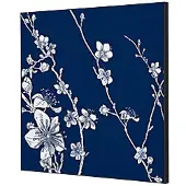 SHOWDOWN Textile Wanddekoration Japanische Kirschblüte Mehrfarbig Aluminium
