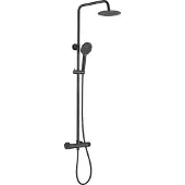 Loge Design Duschsäule mit Armatur Schwarz