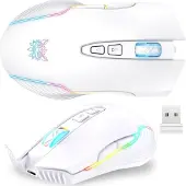 Onikuma CW905 Weiße kabellose Gaming-Maus