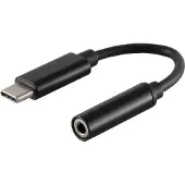 Shiverpeaks BS14-05021, Schwarz, USB C, 3.5mm, 0,13 m, Männlich, Weiblich