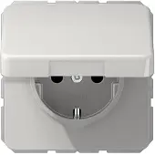 JUNG Steckdose 1f lgr glz CD UP m.BS Klappd CD1520BFKIKLLG