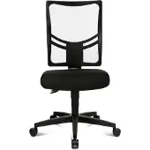 Topstar Bürodrehstuhl ohne Armlehnen, schwarz