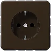 JUNG Steckdose 1f br glz CD UP m.BS IP20 ZP CD1520BFKIBR