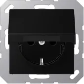 JUNG A500 Wandsteckdose 16A 250V IP44 Mit Sicherheitsabdeckung (Europäische Steckdose) - A1520BFKIKLSWM