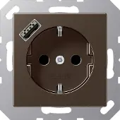 JUNG A1520-18AMO m.USB Typ A Steckdose SCHUKO