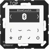 JUNG Smart Radio DAB+ Bluetooth, Serie AS/A, alpinweiss DABABTWW