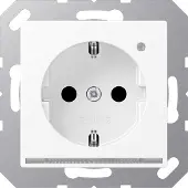 JUNG SCHUKO Steckdose mit LED-Licht A1520-OWWMLNW