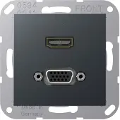 JUNG HDMI-Steckdose A UPmont Kanaleinb 1data MAA1173ANM