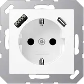 JUNG A1520-15CAWWM - Typ F - Kunststoff - IP20 - 16 A - 50/60 Hz - 5 V