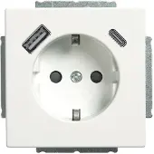 Busch-Jaeger SCHUKO Steckdose USB-A+C 20 EUCB2USBAC-884 (2CKA002011A6310)