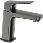 Deante Waschbeckenarmatur - titanium, Einhebelmischer, Eingriffamratur