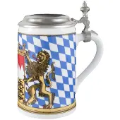 Seltmann Bayern Bierkrug mit Deckel