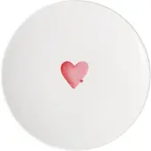Villeroy Boch Frühstücksteller "Frühstücksteller Sending Love With Love ø 21,2 cm weiß-rot"