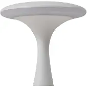 LINDBY LED-Akku-Tischlampe Evelen, weiß, IP54, CCT