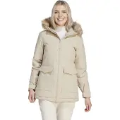 Adidas Damen-Parka mit Kapuze und Pelz