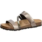 Lico Damen Pantolette Bioline mit ergonomischem Fußbett und dämpfungsaktiver EVA-Laufsohle, Glitter, Größe 37