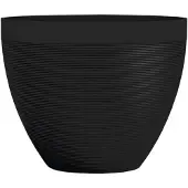 Garden ID Schwarzer Gartenpflanzen-Topf 30 x 26 cm