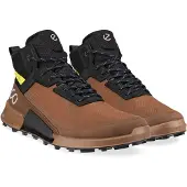 Ecco Wanderschuhe Biom 2.1 Mountain Mid GTX (Premium-Nubukleder, wasserdicht) dunkelbraun Herren